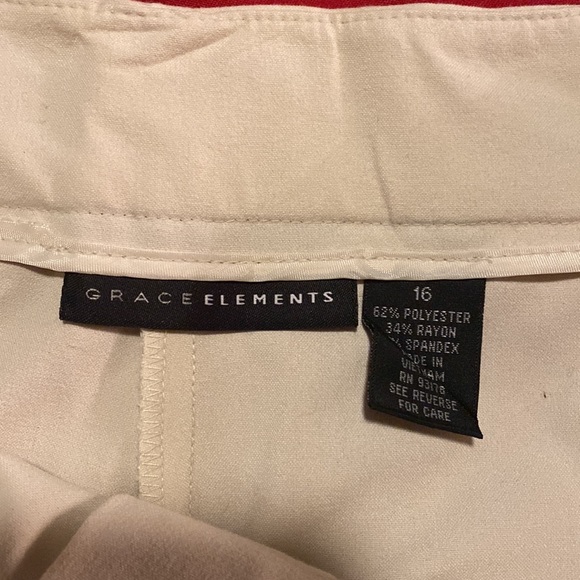 Grace elements khaki cropped pants. Sz 16 great condition. - Picture 5 of 6